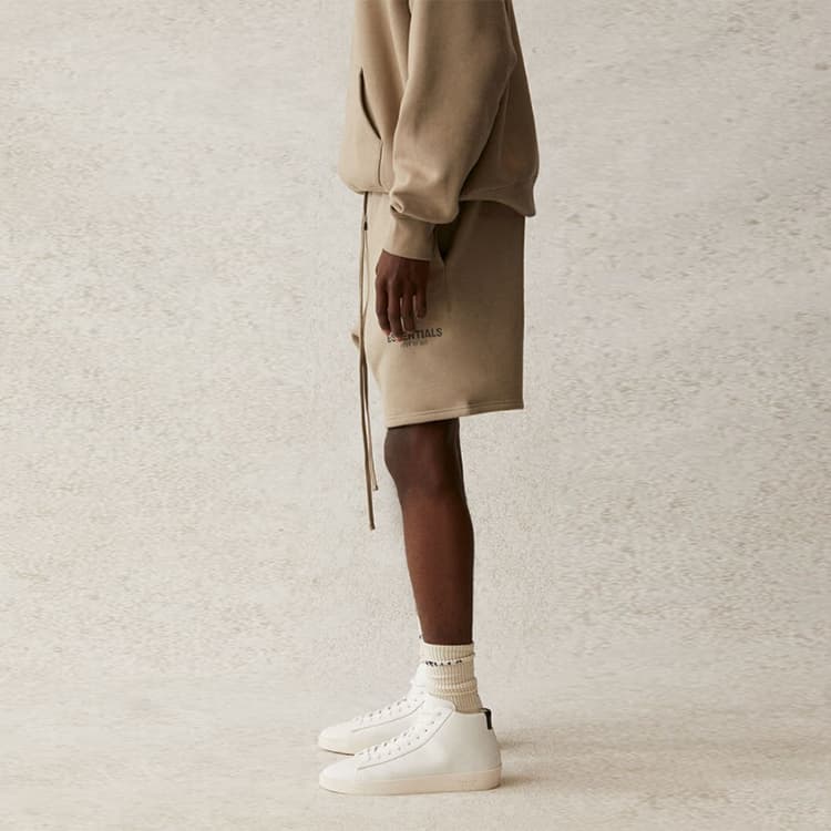 Шорты Fear of God Essentials SS21 Sweatshort Moss Logo - изображение 4
