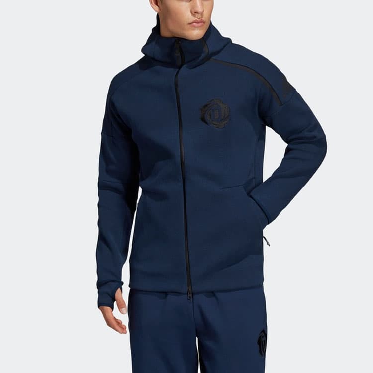 Куртка adidas Basketball Hoodie Navy - изображение 2