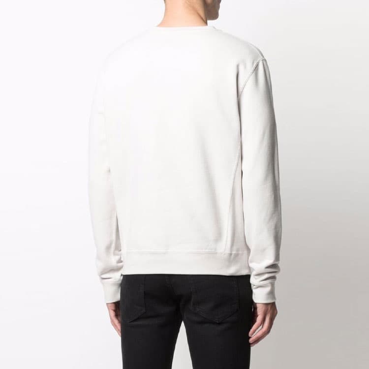 Кофта Saint Laurent Logo Crewneck Sweatshirt White - изображение 5
