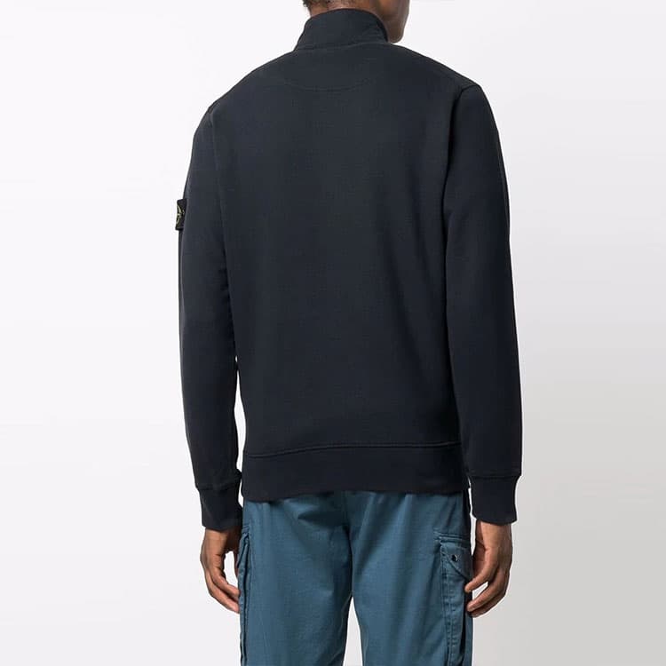 Куртка Stone Island Logo Zip Jacket Navy - изображение 5