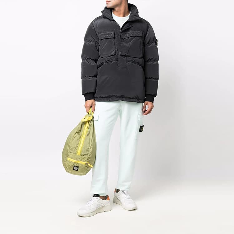 Зимняя куртка Stone Island Down Jacket Anthracite - изображение 2