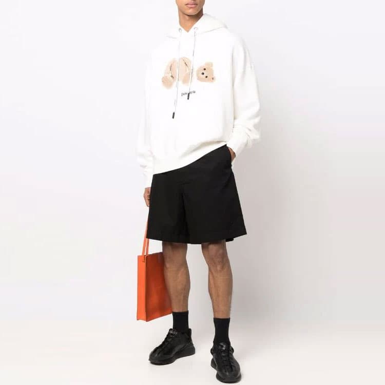 Худи Palm Angels Bear Print Hoodie White — фото 3