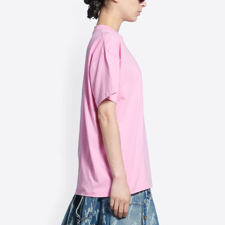 Футболка Balenciaga SS22 Pink Tee - изображение 6
