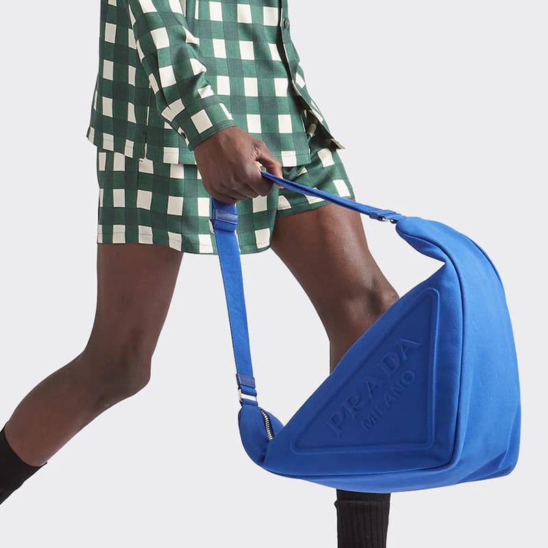 Сумка через плечо Prada Triangle Cobalt Blue - изображение 5