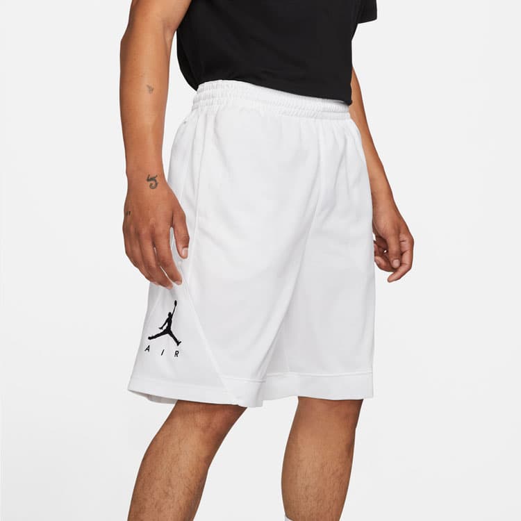 Баскетбольные шорты Air Jordan Rise Striped Triangle Logo Basketball Shorts White - изображение 5
