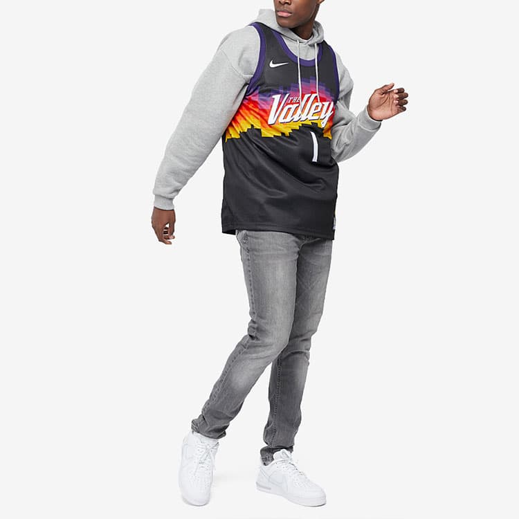 Баскетбольная майка Nike NBA Swingman Jersey Booker 1 Black - изображение 4