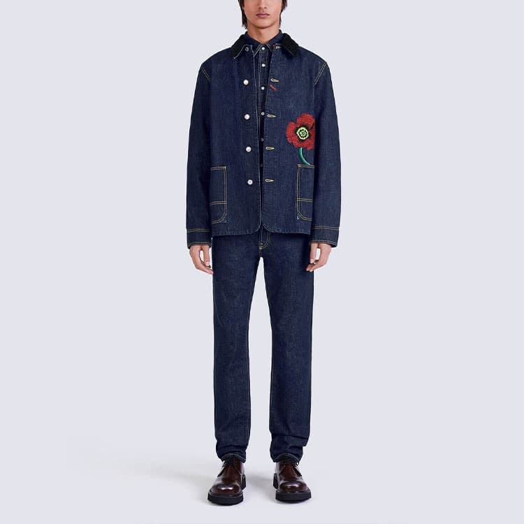 Джинсовая куртка KENZO x Nigo Poppy Denim Jacket - изображение 3