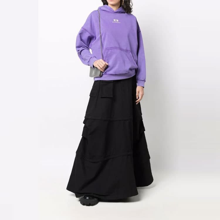 Худи Balenciaga SS22 Hoodie Purple - изображение 4
