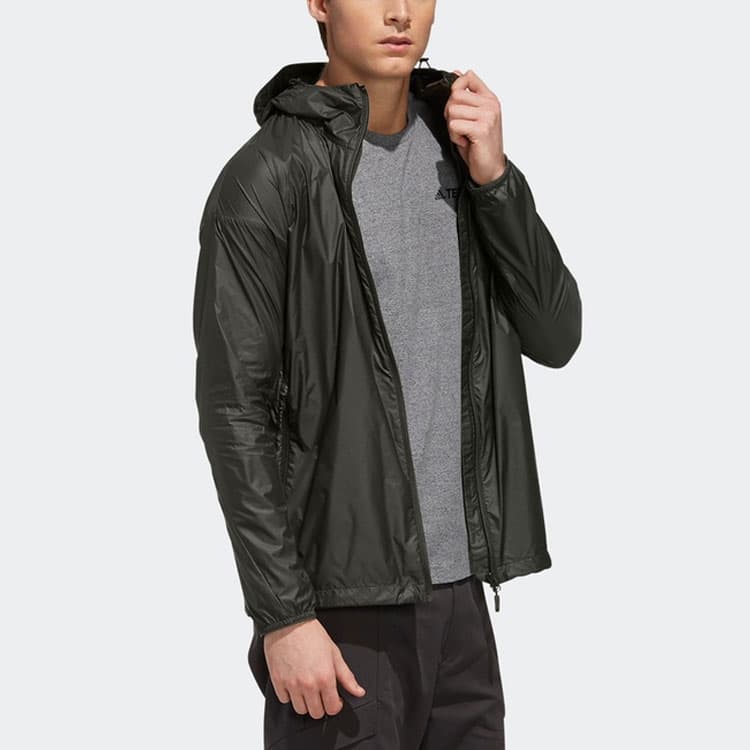 Куртка adidas Logo Zip Hoodie Green - изображение 5