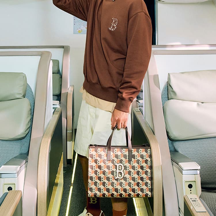 Сумка MLB Monogram NYLogo Tote - изображение 5