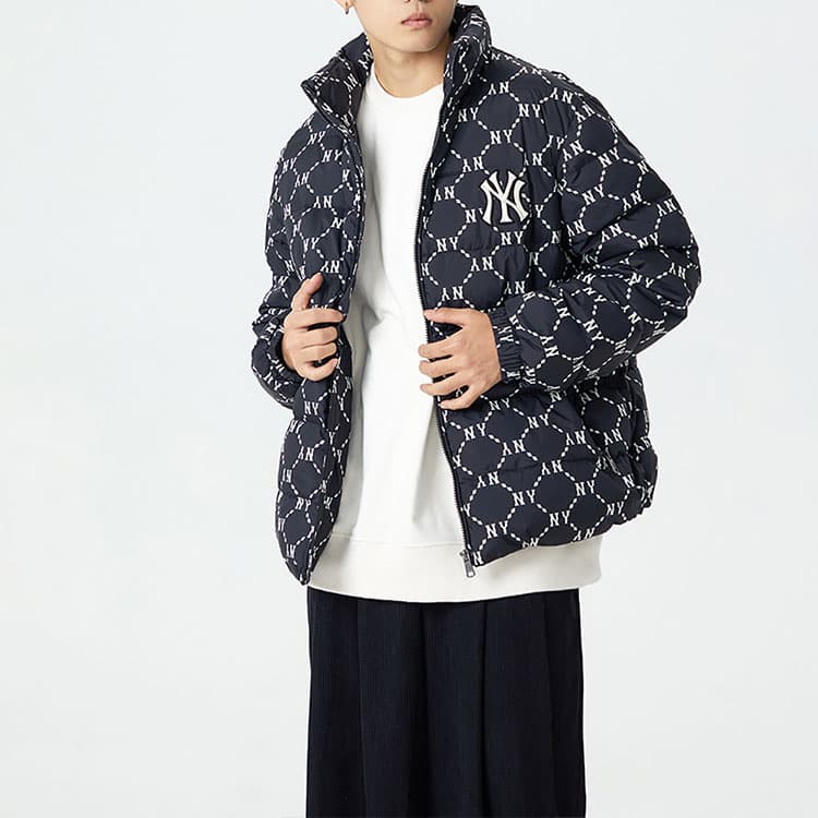 Зимняя куртка MLB FW22 Diamond Short Down Jacket Black - изображение 5