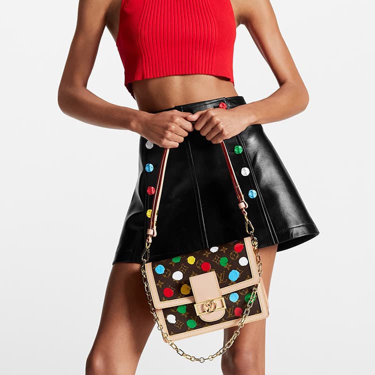 Сумка через плечо LOUIS VUITTON x Yayoi Kusama Dauphine - изображение 7