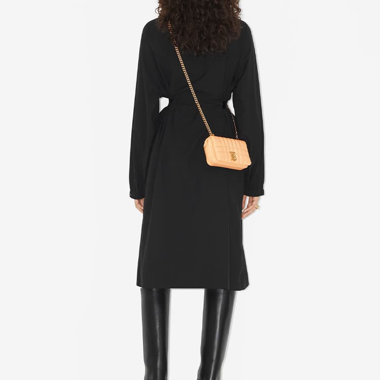Сумка через плечо Burberry Lola Mini Gold - изображение 6