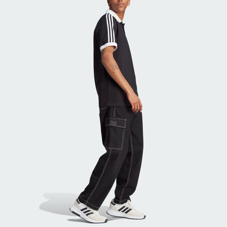 Поло adidas Adicolor Polo Shirt Black - изображение 4