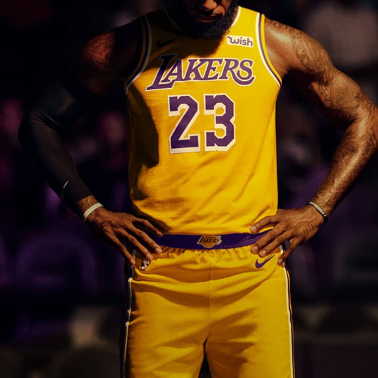 Баскетбольная майка Nike LeBron James 23 Lakers Fan Edition - изображение 3