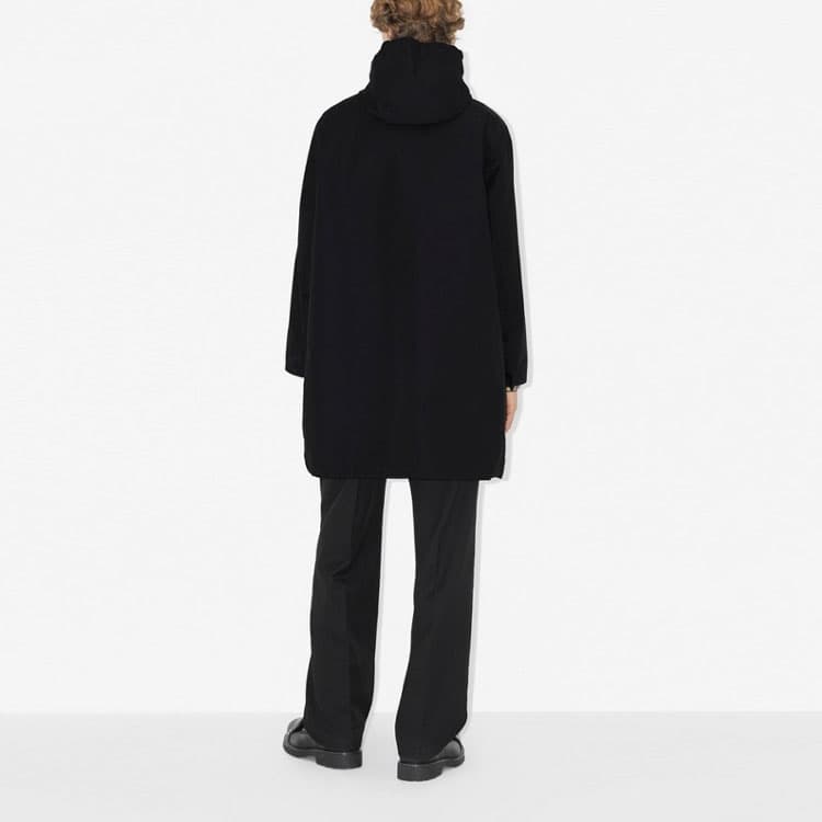 Ветровка Burberry FW23 Hooded Zip Trench Coat Black - изображение 3