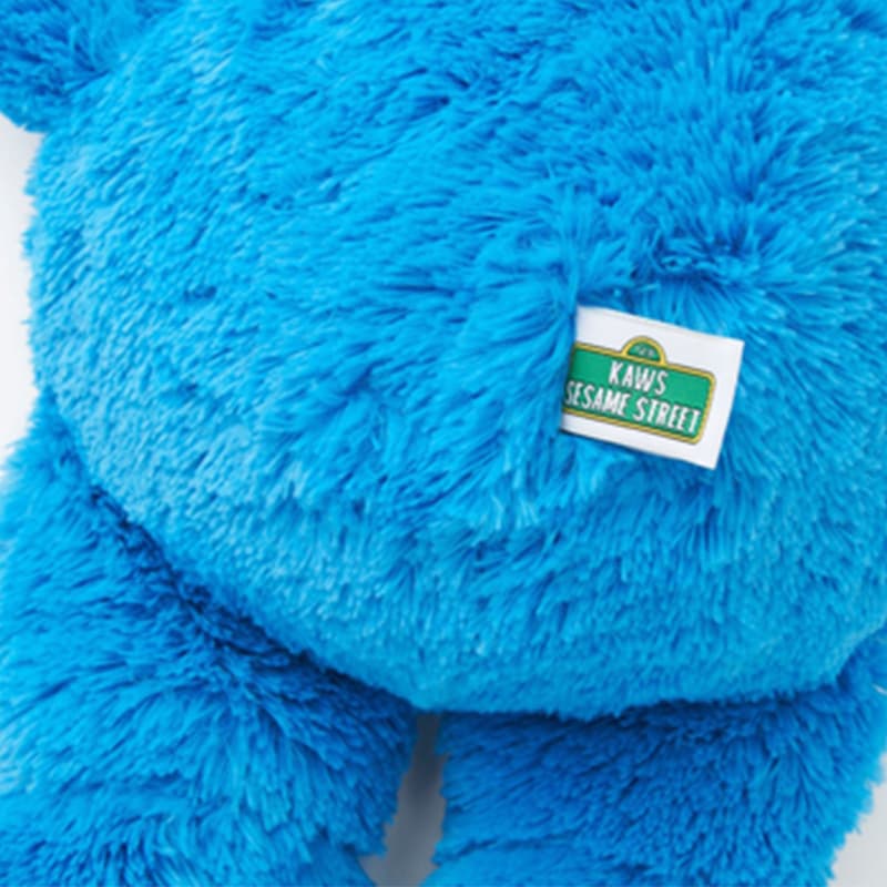 Мягкая игрушка UNIQLO x KAWS x Sesame Street Cookie Monster Plush 49cm - изображение 4