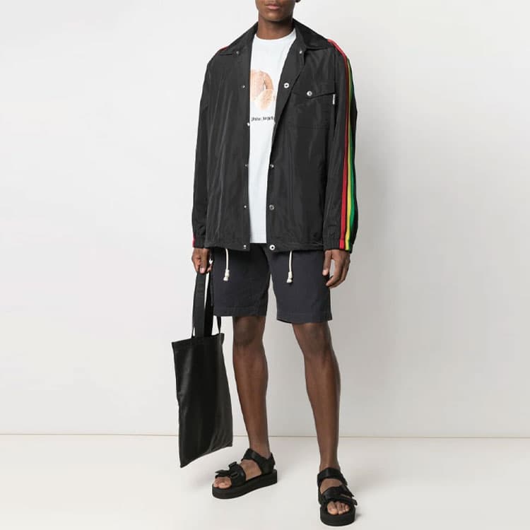 Куртка Palm Angels SS21 Logo Jacket Black - изображение 2