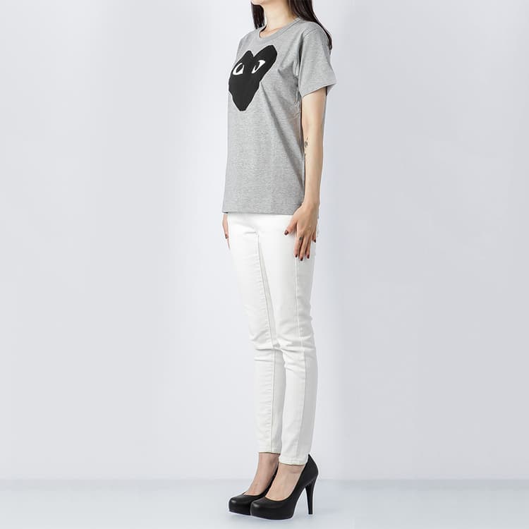 Футболка CDG Play Grey T-Shirt - изображение 4