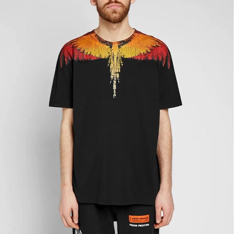 Футболка Marcelo Burlon Orange Wings T-Shirt - изображение 2