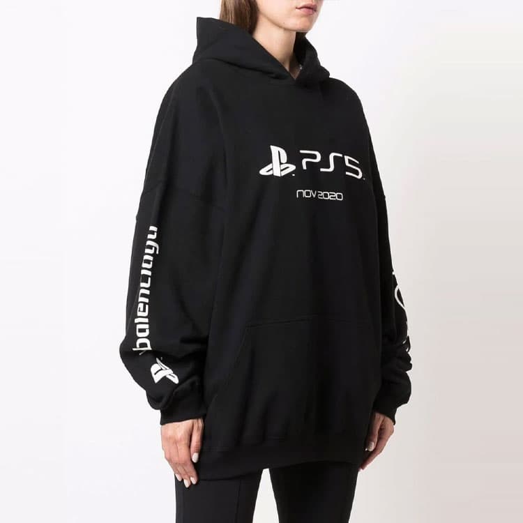 Худи Balenciaga Hoodie Black - изображение 5