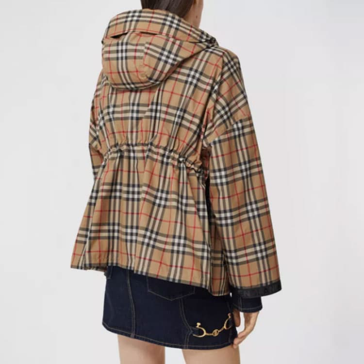 Куртка Burberry Classic Check Hoodie Jacket Khaki - изображение 9