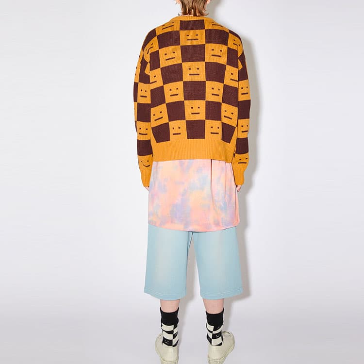 Кофта Acne Studios Face Wool Sweater Orange - изображение 2