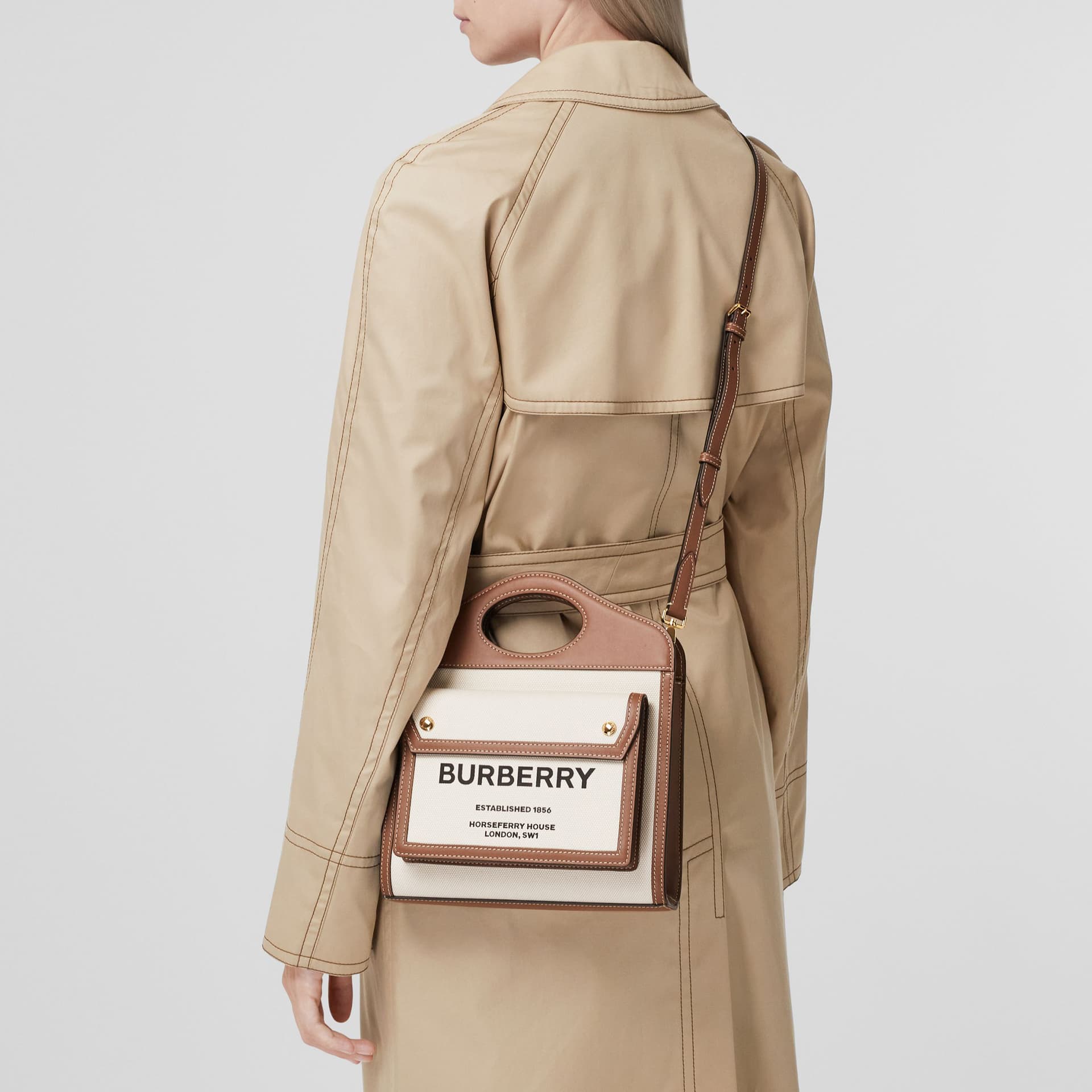Сумка Burberry Vintage Pocket Bag Beige - изображение 14