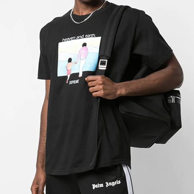 Футболка Supreme Heaven and Earth Tee Black - изображение 3