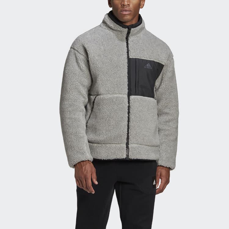 Зимняя куртка пуховик adidas Sherpa Rev Jkt - изображение 7