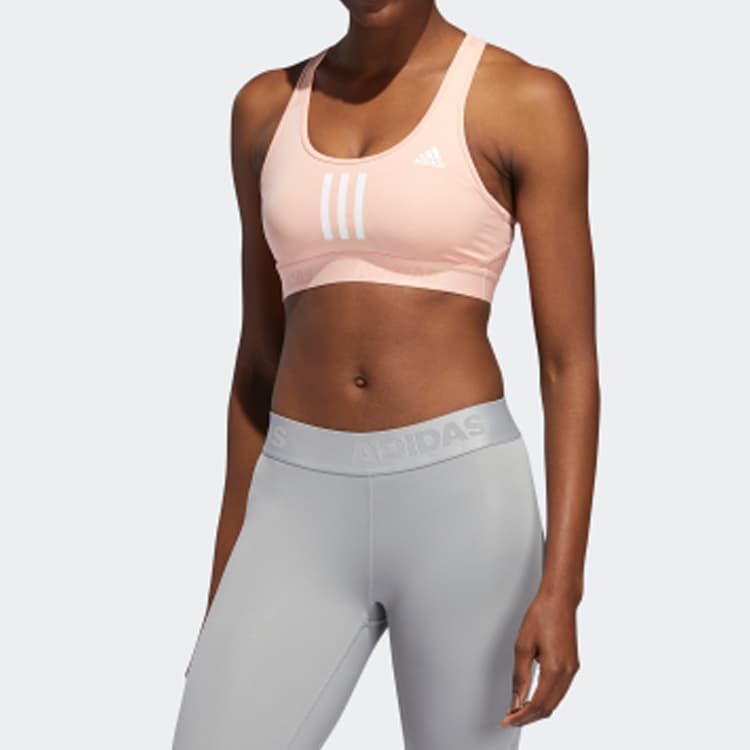 adidas Colorblock Stripe Sports Bra Pink - изображение 3