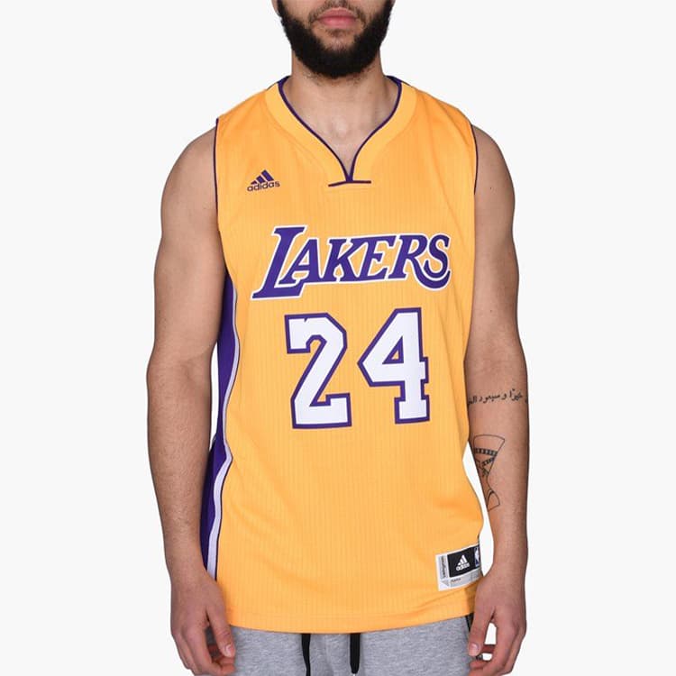 Баскетбольная майка adidas Kobe Bryant Lakers Jersey Yellow - изображение 3