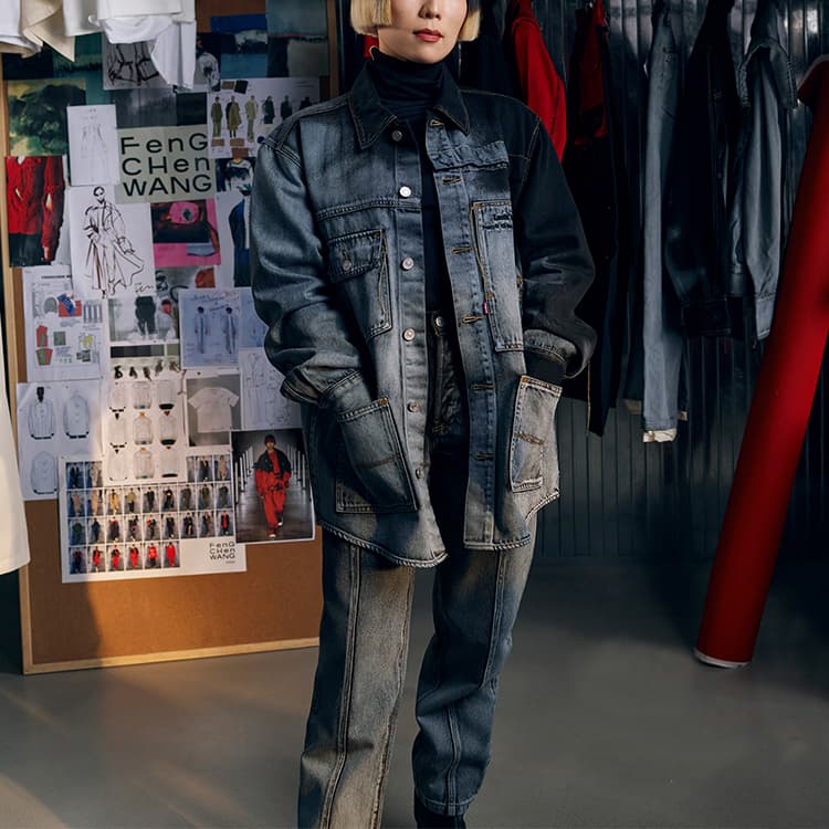 Джинсовая куртка Levis x Feng Chen Wang Denim Jacket - изображение 4