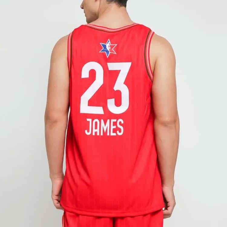 Баскетбольная майка Jordan LeBron James 23 Jersey Red - изображение 4