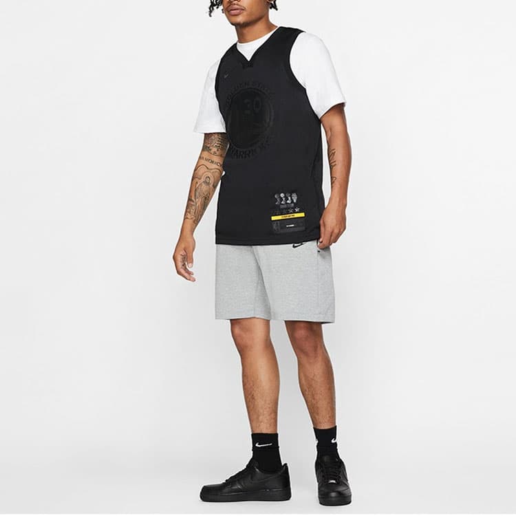Баскетбольная майка Nike NBA Connected Jersey Golden State Warriors Curry 30 Black - изображение 3