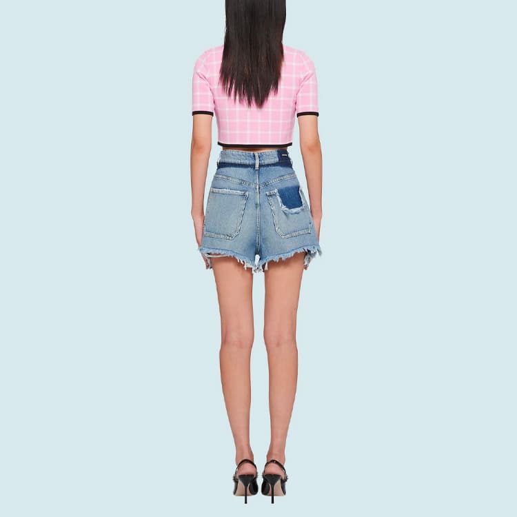Miu Miu SS21 Denim Bermuda Shorts - изображение 3
