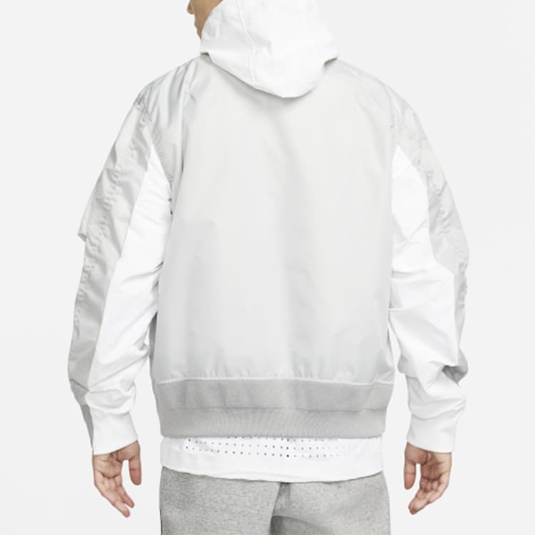 Куртка Nike x Sacai Hooded Jacket Grey - изображение 5