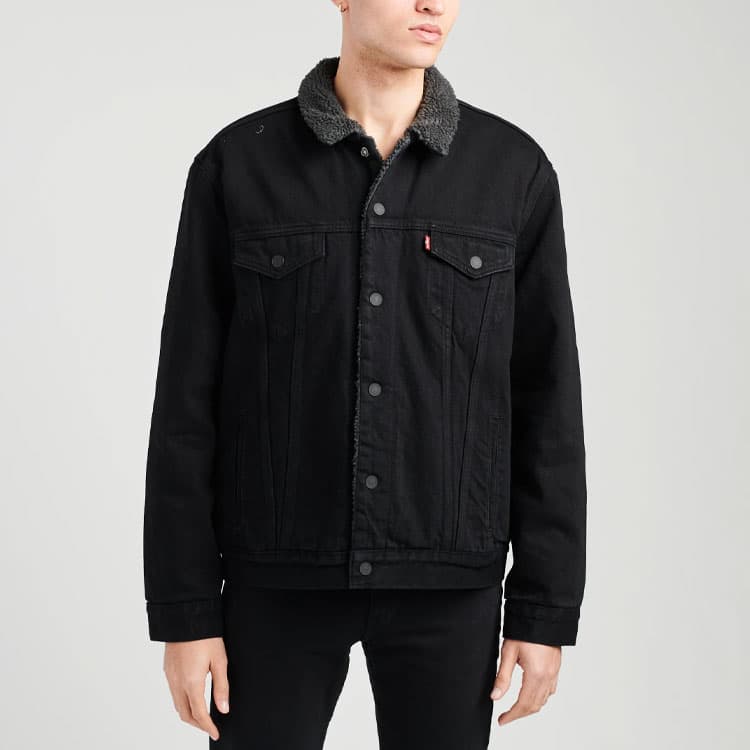 Джинсовая куртка Levis Denim Jacket Black - изображение 3