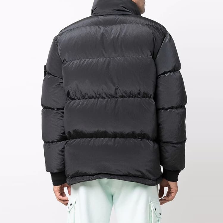 Зимняя куртка Stone Island Down Jacket Anthracite - изображение 3