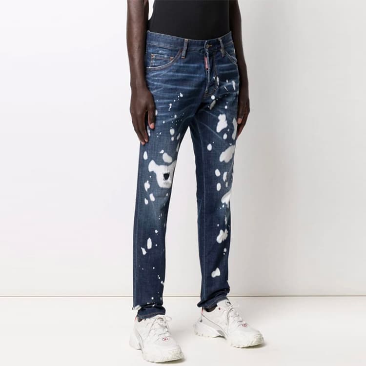 Штаны DSQUARED2 FW21 Straight Jeans Blue — фото 3