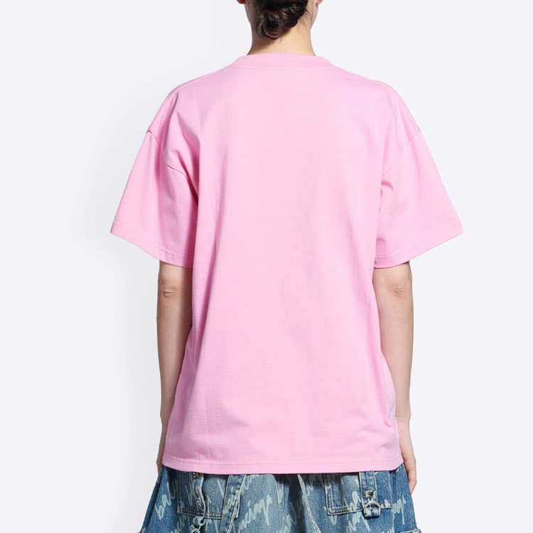 Футболка Balenciaga SS22 Pink Tee - изображение 5