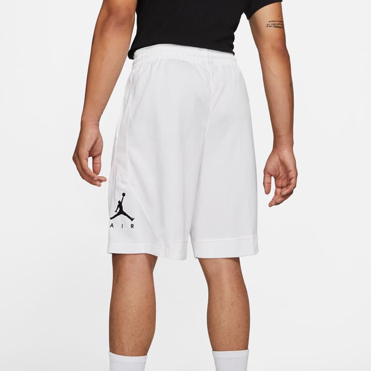 Баскетбольные шорты Air Jordan Rise Striped Triangle Logo Basketball Shorts White - изображение 6