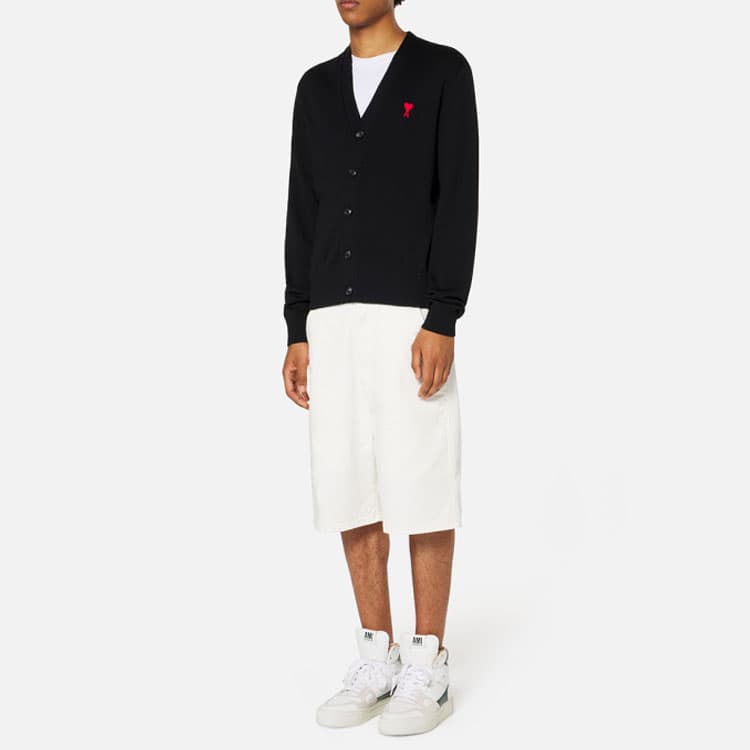 Кофта AMIPARIS V-Neck Sweater Black — фото 4