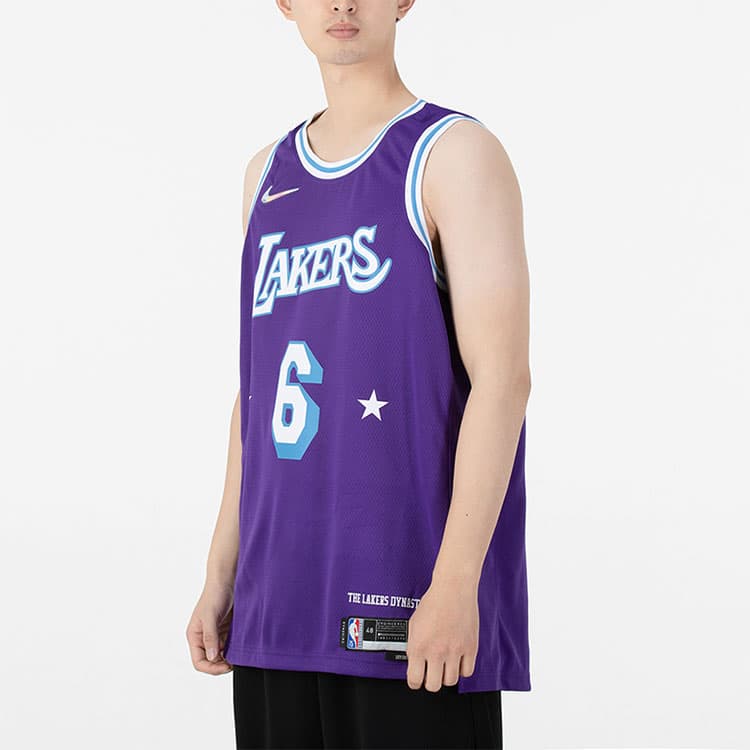 Баскетбольная майка Nike NBA Los Angeles Lakers LeBron James 6 Jersey - изображение 5