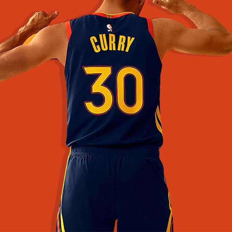 Баскетбольная майка Nike NBA SW 20-21 30 - изображение 5