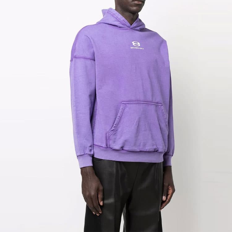 Худи Balenciaga SS22 Hoodie Purple - изображение 6