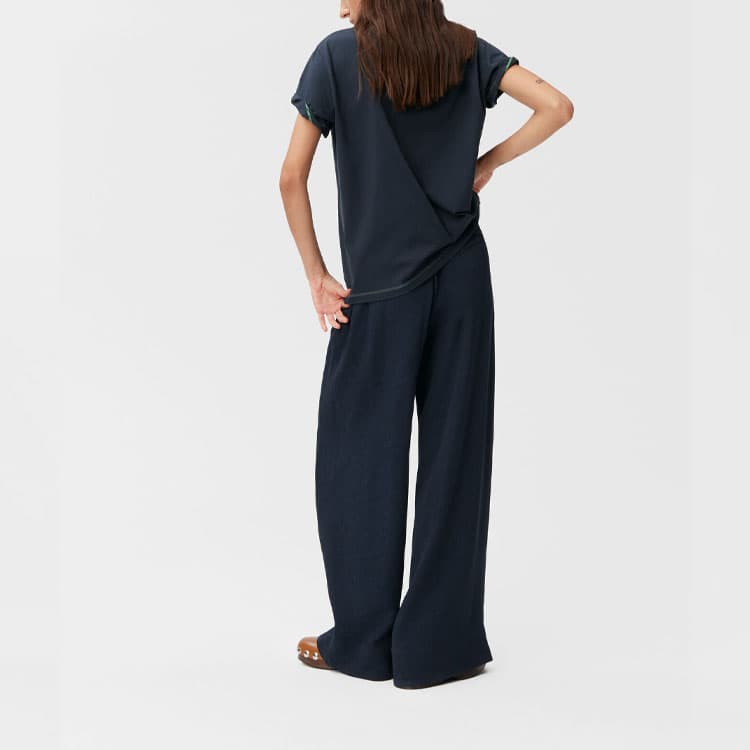 Футболка GANNI SS22 Logo T-shirt Blue — фото 4