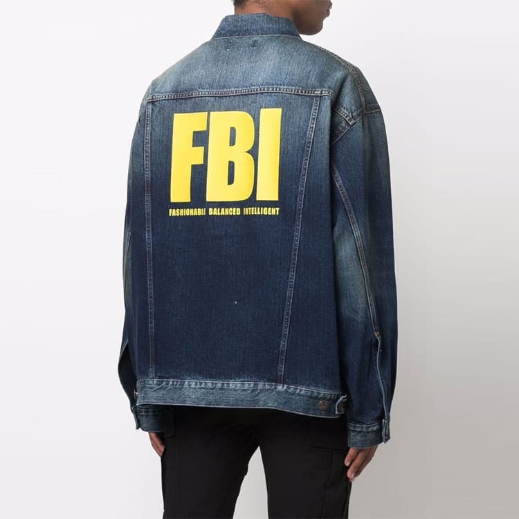 Джинсовая куртка Balenciaga SS22 Logo Denim Jacket - изображение 7