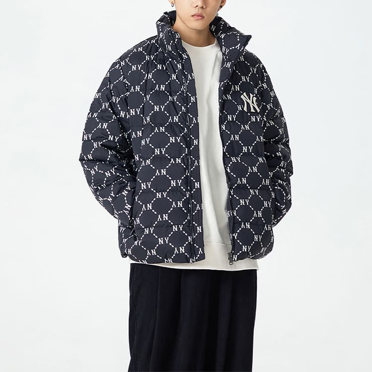 Зимняя куртка MLB FW22 Diamond Short Down Jacket Black - изображение 6