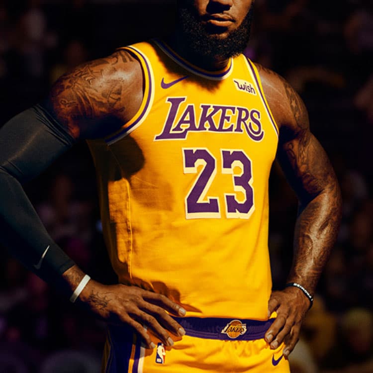 Баскетбольная майка Nike LeBron James 23 Lakers Fan Edition - изображение 4